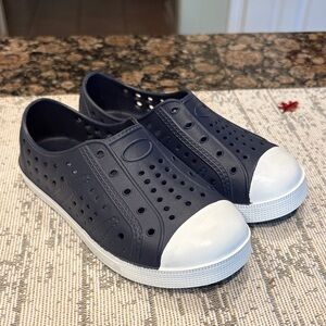 Boys Navy Blue Slip-On Shoes